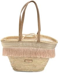 TJ Maxx - Straw Large Fringe Tote For - Lyst