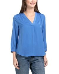 TJ Maxx - Three-Quarter Sleeve Rumple Blouse For Polyester - Lyst
