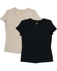 TJ Maxx - Set Of 2 Short Sleeve Crew Neck Ribbed T-Shirt For Spandex/Modal - Lyst