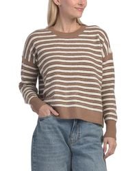 TJ Maxx - Stripe Cozy Crew Neck Sweater, Spandex/Polyester/Acrylic - Lyst