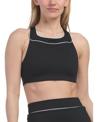 TJ Maxx - Square High Neck Sports Bra Top For Nylon/Spandex - Lyst