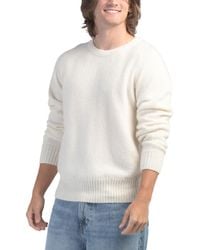 TJ Maxx - Alpaca Blend Shaggy Saddle Crew Neck Sweater For Merino Wool/Alpaca - Lyst