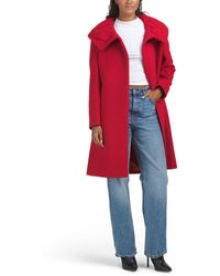 TJ Maxx - Italian Wool Blend Crunch Collar Quarter Coat, Nylon/Wool/Viscose - Lyst
