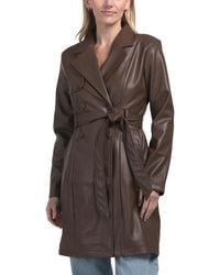 TJ Maxx - Trench Coat With Tie Belt For Polyester - Lyst