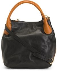 TJ Maxx - Leather Triple Compartment Satchel, Leather - Lyst