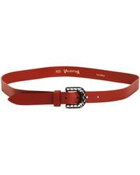 TJ Maxx - Leather Belt With Metal Woven Buckle - Lyst