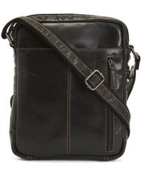TJ Maxx - Leather Voyager Slim Buffalo Crossbody With Zip Pocket For - Lyst
