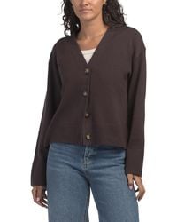 TJ Maxx - V-Neck Boyfriend Cardigan For Nylon/Polyester/Rayon - Lyst