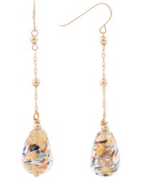 TJ Maxx - 14Kt Drop Earrings With Murano Glass For - Lyst