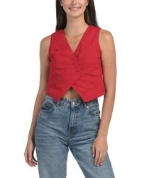 TJ Maxx - Asymmetrical Vest Top For Cotton/Polyester - Lyst