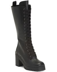 TJ Maxx - Leather Vit Pull Up Lace Up Mid Shaft Boots For - Lyst