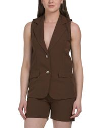 TJ Maxx - 2 Button Long Vest For Polyester - Lyst