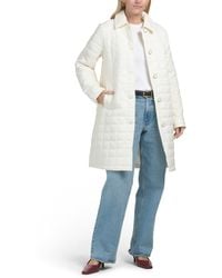 TJ Maxx - Button Front Boucle Quilted Jacket, Polyester - Lyst