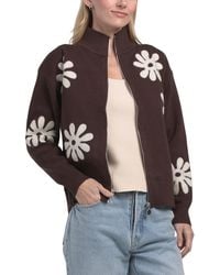 TJ Maxx - Flower Zip Jacket, Nylon/Polyester/Rayon - Lyst
