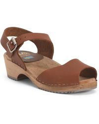 TJ Maxx - Leather Anja Clogs For - Lyst