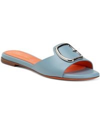 TJ Maxx - Patent Leather Flat Slide Sandals For - Lyst