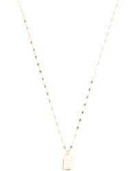 TJ Maxx - 14Kt Lock Mirror Chain Necklace For - Lyst