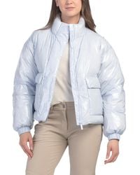 TJ Maxx - Shine Cropped Ski Puffer Jacket For Nylon/Polyester - Lyst