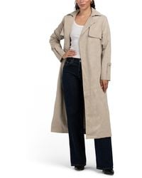 TJ Maxx - Tie Belted Trench Coat, Cotton/Polyester - Lyst
