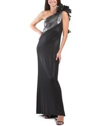 TJ Maxx - One Shoulder Rosette Gown For Spandex/Polyester - Lyst