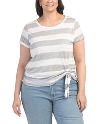 TJ Maxx - Plus Tie Bottom Top For Spandex/Polyester - Lyst