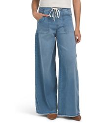 TJ Maxx - Relaxed Knit Denim Wide Leg Pants For Spandex/Cotton/Polyester - Lyst