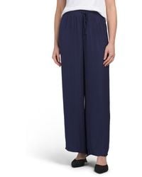 TJ Maxx - Airflow Pull On Wide Leg Pants With Elastic Drawstring Waist For Polyester - Lyst