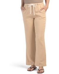 TJ Maxx - Linen Blend Woven Pants With Tie And Pockets For Linen/Viscose - Lyst