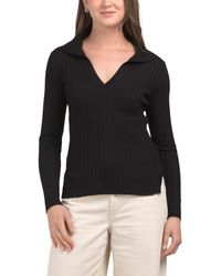 TJ Maxx - Ribbed Long Sleeve Sweater, Nylon/Viscose - Lyst