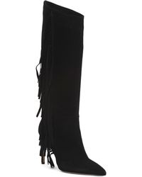 TJ Maxx Suede High Shaft Boots For LeatheSuede in Red | Lyst