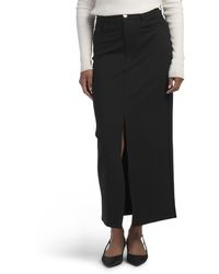 TJ Maxx - Ponte Skirt With Front Slit For Spandex/Polyester/Rayon - Lyst