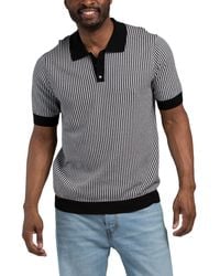 TJ Maxx - Short Sleeve Striped Sweater Polo For Modal/Cotton - Lyst