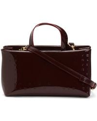 TJ Maxx - Patent Leather East West Zip Top Satchel For Leather - Lyst