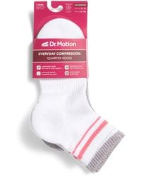 TJ Maxx - 2Pk Varsity Ribbed Quarter Socks For Nylon/Spandex/Cotton - Lyst