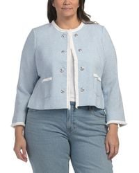 TJ Maxx - Plus Boucle Jacket, Polyester - Lyst