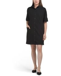TJ Maxx - Elbow Sleeve Mini Shirt Dress For Spandex/Polyester/Rayon - Lyst