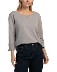 TJ Maxx - French Terry Burnout Long Sleeve Crew Neck Shirt For Cotton/Polyester - Lyst