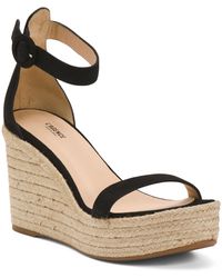 TJ Maxx - Suede Elysee Platform Wedge Sandals For - Lyst
