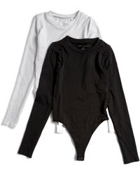 TJ Maxx - 2Pk Long Sleeve Bodysuits For Nylon/Spandex - Lyst