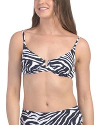 TJ Maxx - V-Wire Elongated Underwire Bikini Top For Nylon/Spandex - Lyst
