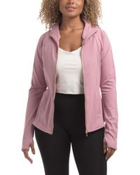 TJ Maxx - Lux Suri Peplum Hem Full Zip Jacket For Spandex/Polyester - Lyst