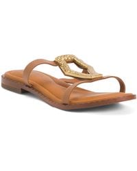 TJ Maxx - Strap Flat Sandals For Leather - Lyst