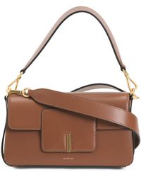 Tj Maxx Made In Italy Leather Georgia Top Handle Shoulder Bag - Brown