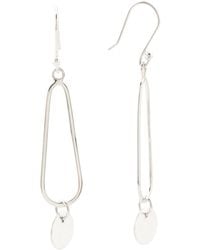 TJ Maxx - Sterling Hammered Disc Drop Earrings - Lyst