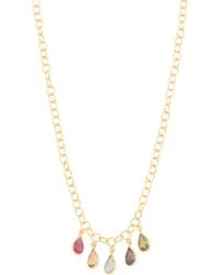 TJ Maxx - 18K Gp Sterling Multi Gem Necklace - Lyst