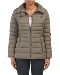 women's quilted parka coats