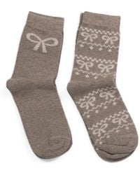 TJ Maxx - 2Pk Cashmere Blend Socks For Nylon/Spandex/Wool - Lyst