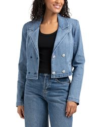 TJ Maxx - Olivia Cropped Recycled Blazer Jacket, Spandex/Cotton/Polyester - Lyst