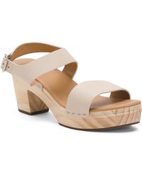 TJ Maxx - Leather All Day Open Toe Clog Sandals For - Lyst