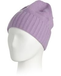 TJ Maxx - Cashmere Beanie Hat With Ribbed Folded Cuff For - Lyst